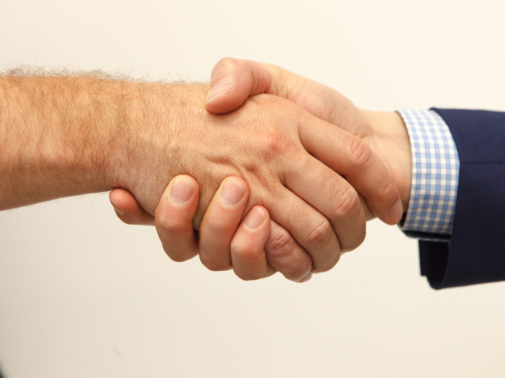 man and woman holding hands